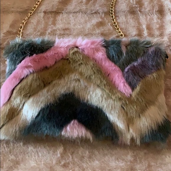 Faux Fur Funky Bag - Picture 1 of 4